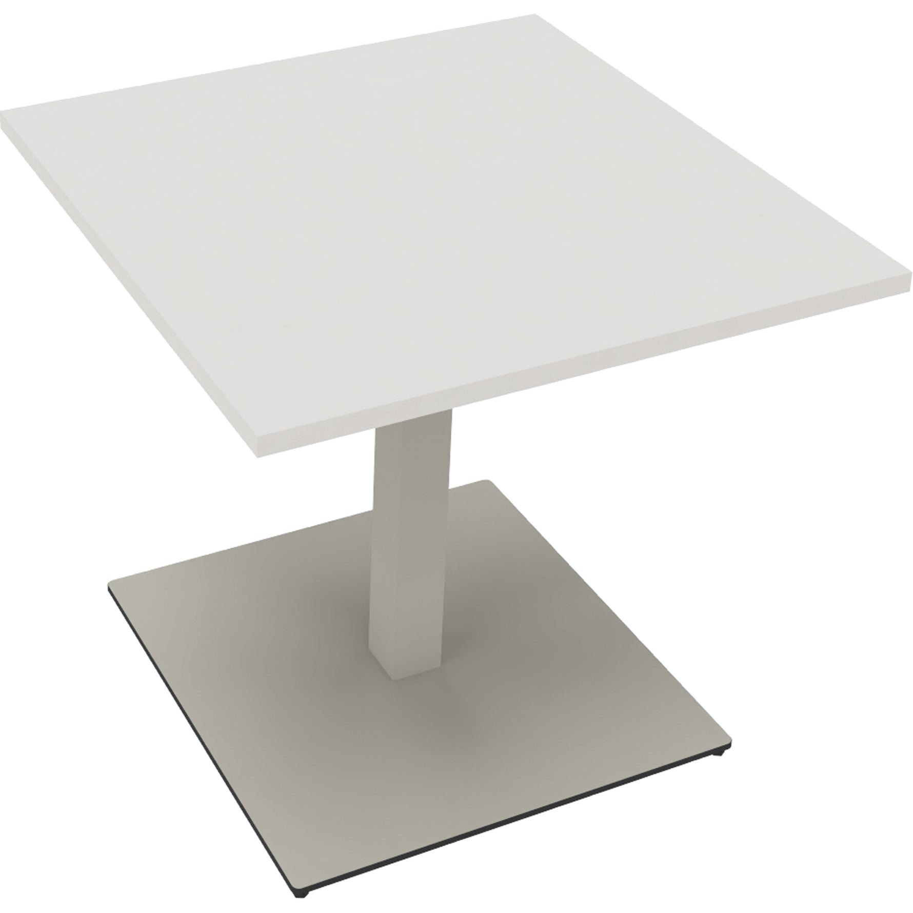 Neutralware Konferenztisch communication 800 x 720 x 800 mm (B x H x T) silberaluminium