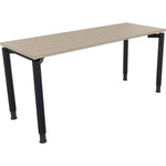 Neutralware Schreibtisch all in one 1.600 x 680-820 x 600 mm (B x H x T) Vierfuß Rundrohr eiche natur