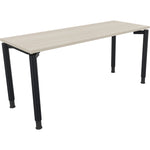 Neutralware Schreibtisch all in one 1.600 x 680-820 x 600 mm (B x H x T) Vierfuß Rundrohr akazie hell