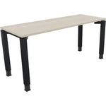 Neutralware Schreibtisch all in one 1.600 x 680-820 x 600 mm (B x H x T) Vierfuß Quadratrohr akazie hell
