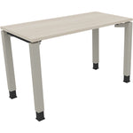 Neutralware Schreibtisch all in one 1.200 x 680-820 x 600 mm (B x H x T) Vierfuß Quadratrohr akazie hell