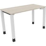 Neutralware Schreibtisch all in one 1.200 x 680-820 x 600 mm (B x H x T) Vierfuß Quadratrohr akazie hell – Produktbild 2