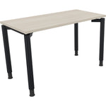 Neutralware Schreibtisch all in one 1.200 x 680-820 x 600 mm (B x H x T) Vierfuß Rundrohr akazie hell