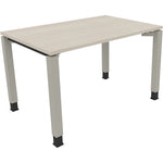 Neutralware Schreibtisch all in one 1.200 x 680-820 x 800 mm (B x H x T) Vierfuß Quadratrohr akazie hell – Produktbild 2