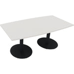 Neutralware Konferenztisch communication 1.800 x 720 x 800/900 mm (B x H x T) anthrazit metallic
