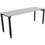 Neutralware Schreibtisch all in one 1.800 x 680-820 x 600 mm (B x H x T) Vierfuß Rundrohr lichtgrau – Produktbild 2