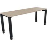 Neutralware Schreibtisch all in one 1.800 x 680-820 x 600 mm (B x H x T) Vierfuß Quadratrohr eiche natur