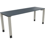 Neutralware Schreibtisch all in one 1.800 x 680-820 x 600 mm (B x H x T) Vierfuß Quadratrohr lavagrau
