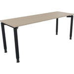Neutralware Schreibtisch all in one 1.800 x 680-820 x 600 mm (B x H x T) Vierfuß Rundrohr eiche natur