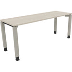 Neutralware Schreibtisch all in one 1.800 x 680-820 x 600 mm (B x H x T) Vierfuß Quadratrohr akazie hell