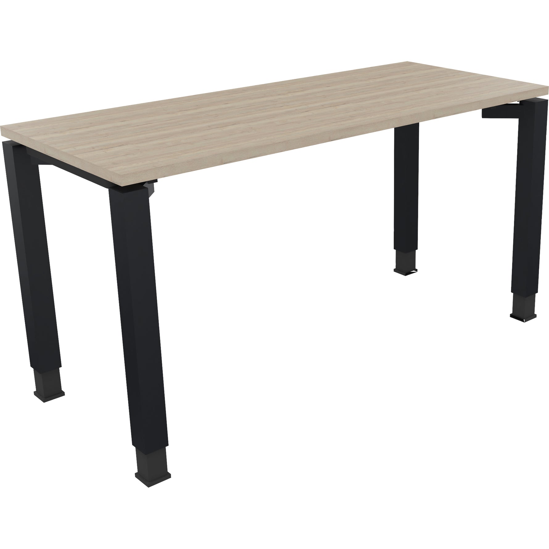 Neutralware Schreibtisch all in one 1.400 x 680-820 x 600 mm (B x H x T) Vierfuß Quadratrohr eiche natur