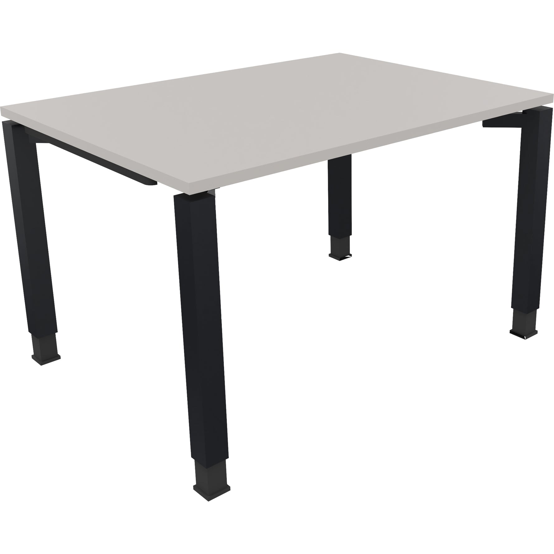 Neutralware Schreibtisch all in one 1.200 x 680-820 x 900 mm (B x H x T) Vierfuß Quadratrohr lichtgrau