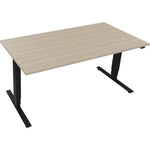 Schreibtisch Move 2.0 1.600 x 625-1.285 x 800 mm (B x H x T) eiche natur