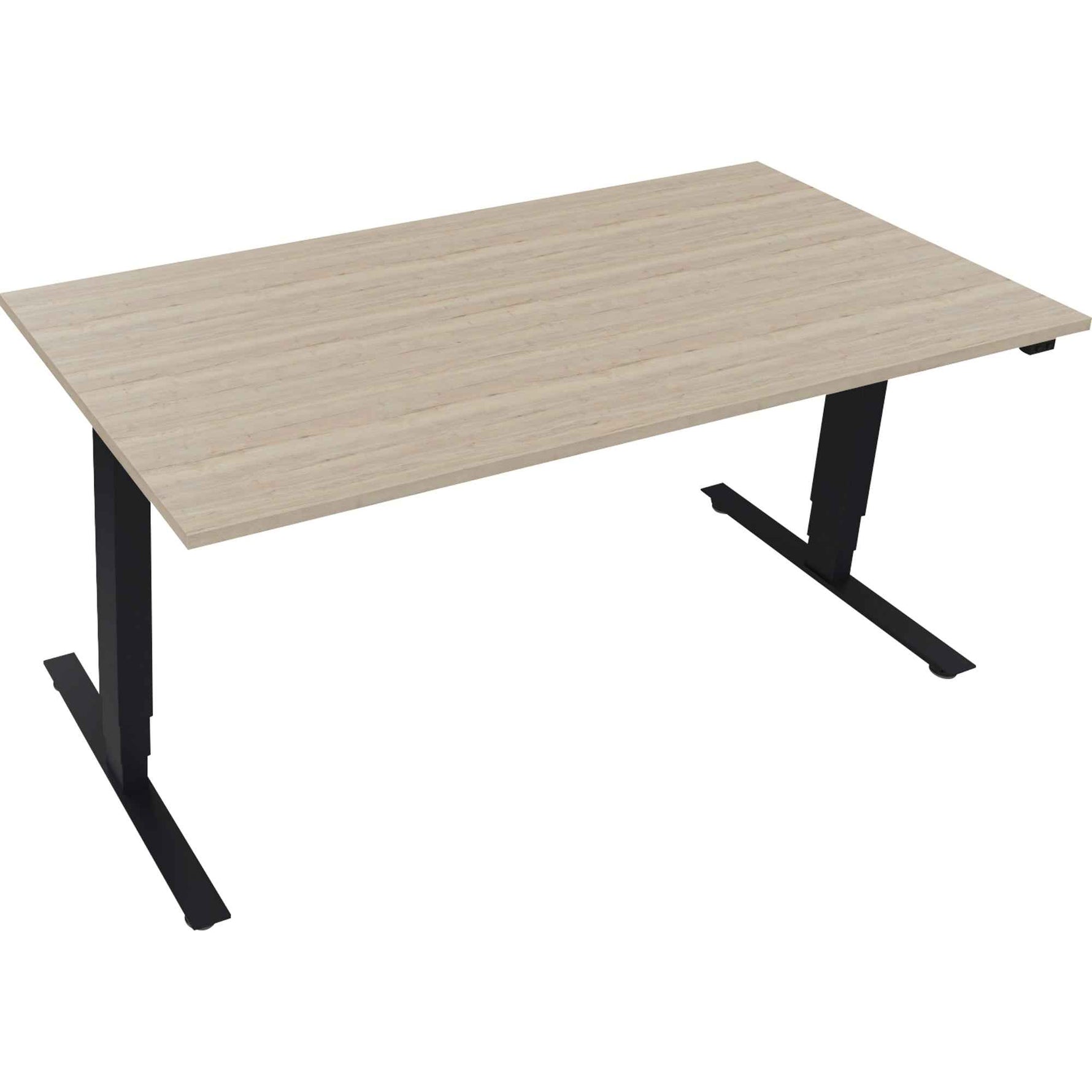 Schreibtisch Move 2.0 1.600 x 625-1.285 x 800 mm (B x H x T) eiche natur