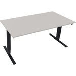 Neutralware Schreibtisch Move 2.0 1.600 x 625-1.285 x 800 mm (B x H x T) lichtgrau