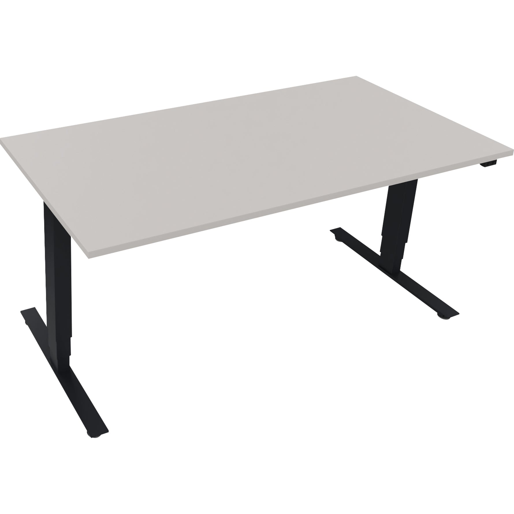Neutralware Schreibtisch Move 2.0 1.600 x 625-1.285 x 800 mm (B x H x T) lichtgrau