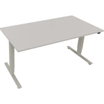 Neutralware Schreibtisch Move 2.0 1.600 x 625-1.285 x 800 mm (B x H x T) lichtgrau – Produktbild 2