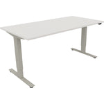 Neutralware Schreibtisch Move 2.0 1.600 x 625-1.285 x 800 mm (B x H x T) diamant weiß – Produktbild 2