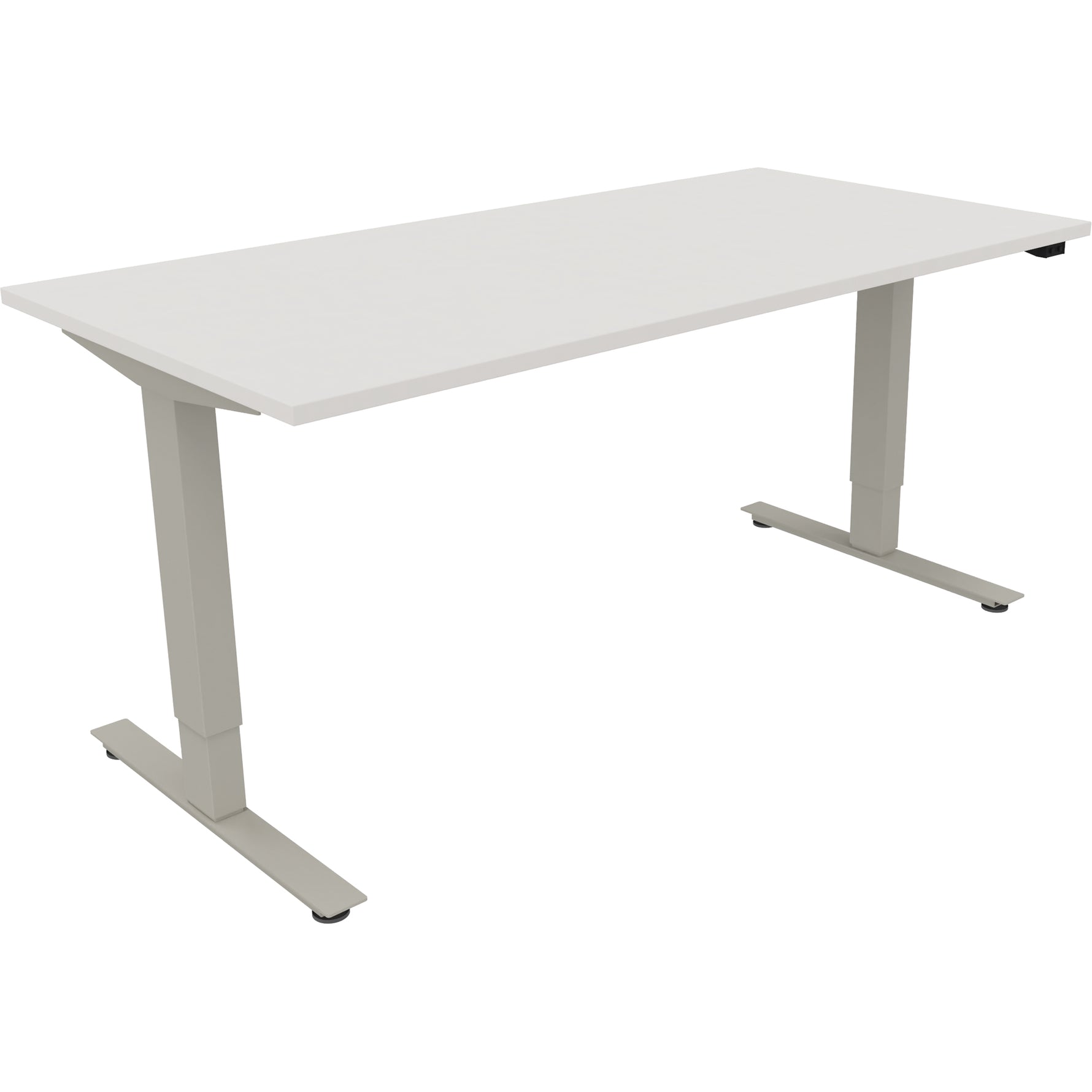 Neutralware Schreibtisch Move 2.0 1.600 x 625-1.285 x 800 mm (B x H x T) diamant weiß – Produktbild 2