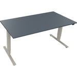 Neutralware Schreibtisch Move 2.0 1.600 x 625-1.285 x 800 mm (B x H x T) lavagrau – Produktbild 2