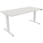 Neutralware Schreibtisch Move 2.0 1.600 x 625-1.285 x 800 mm (B x H x T) diamant weiß – Produktbild 3