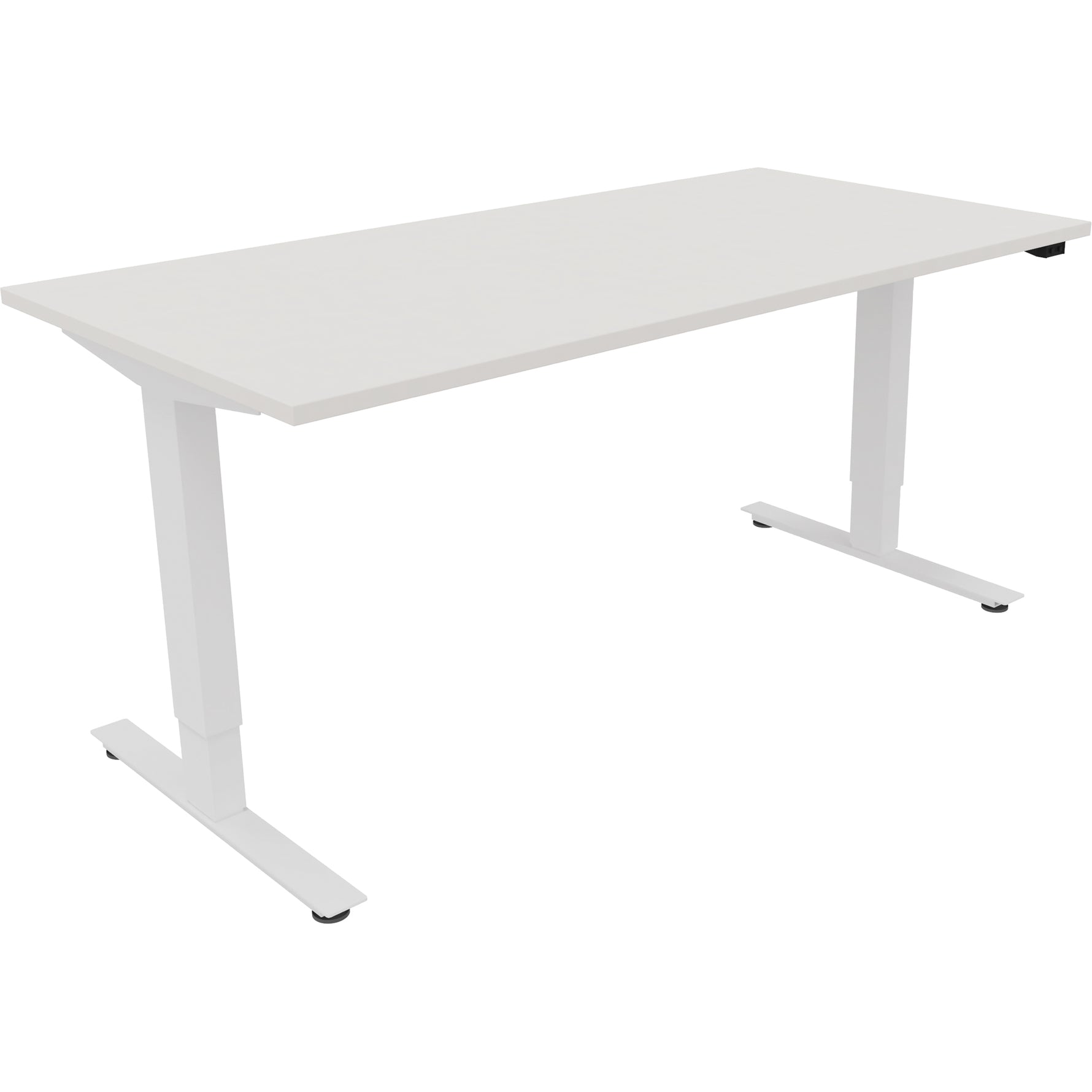 Neutralware Schreibtisch Move 2.0 1.600 x 625-1.285 x 800 mm (B x H x T) diamant weiß – Produktbild 3