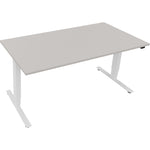 Neutralware Schreibtisch Move 2.0 1.600 x 625-1.285 x 800 mm (B x H x T) lichtgrau – Produktbild 3