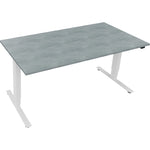 Neutralware Schreibtisch Move 2.0 1.600 x 625-1.285 x 800 mm (B x H x T) beton hell – Produktbild 3