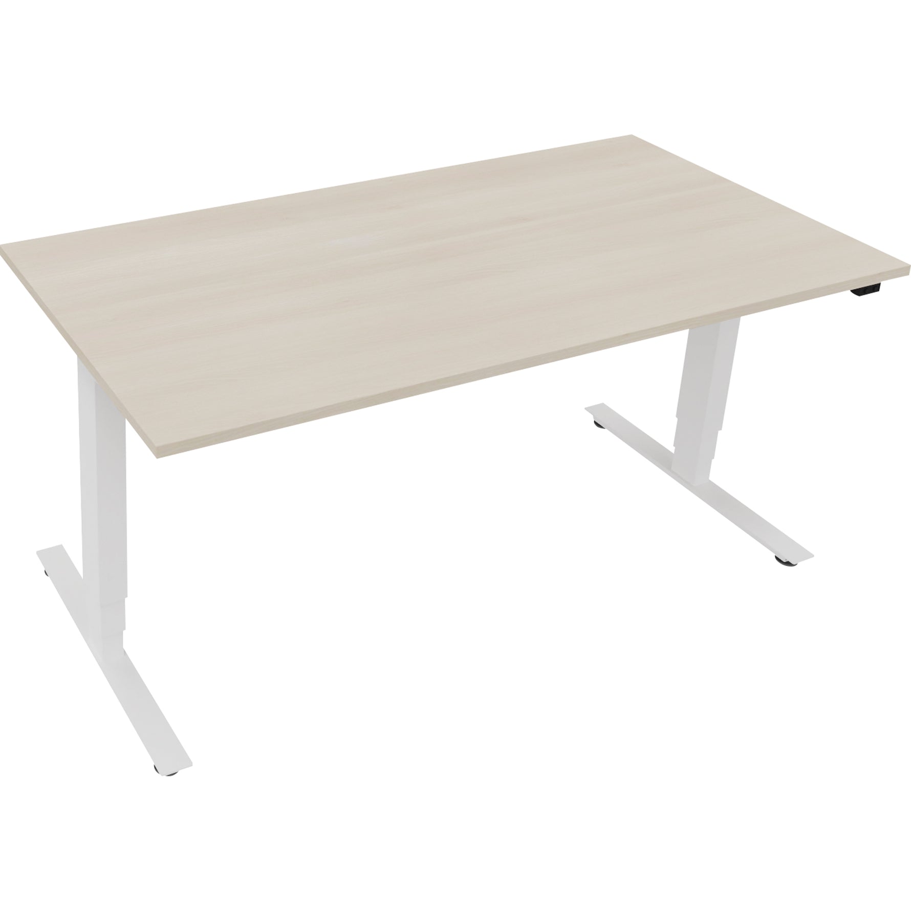 Neutralware Schreibtisch Move 2.0 1.600 x 625-1.285 x 800 mm (B x H x T) akazie hell – Produktbild 3