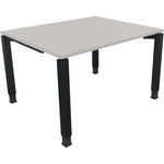 Neutralware Schreibtisch all in one 1.200 x 680-820 x 1.000 mm (B x H x T) Vierfuß Quadratrohr lichtgrau