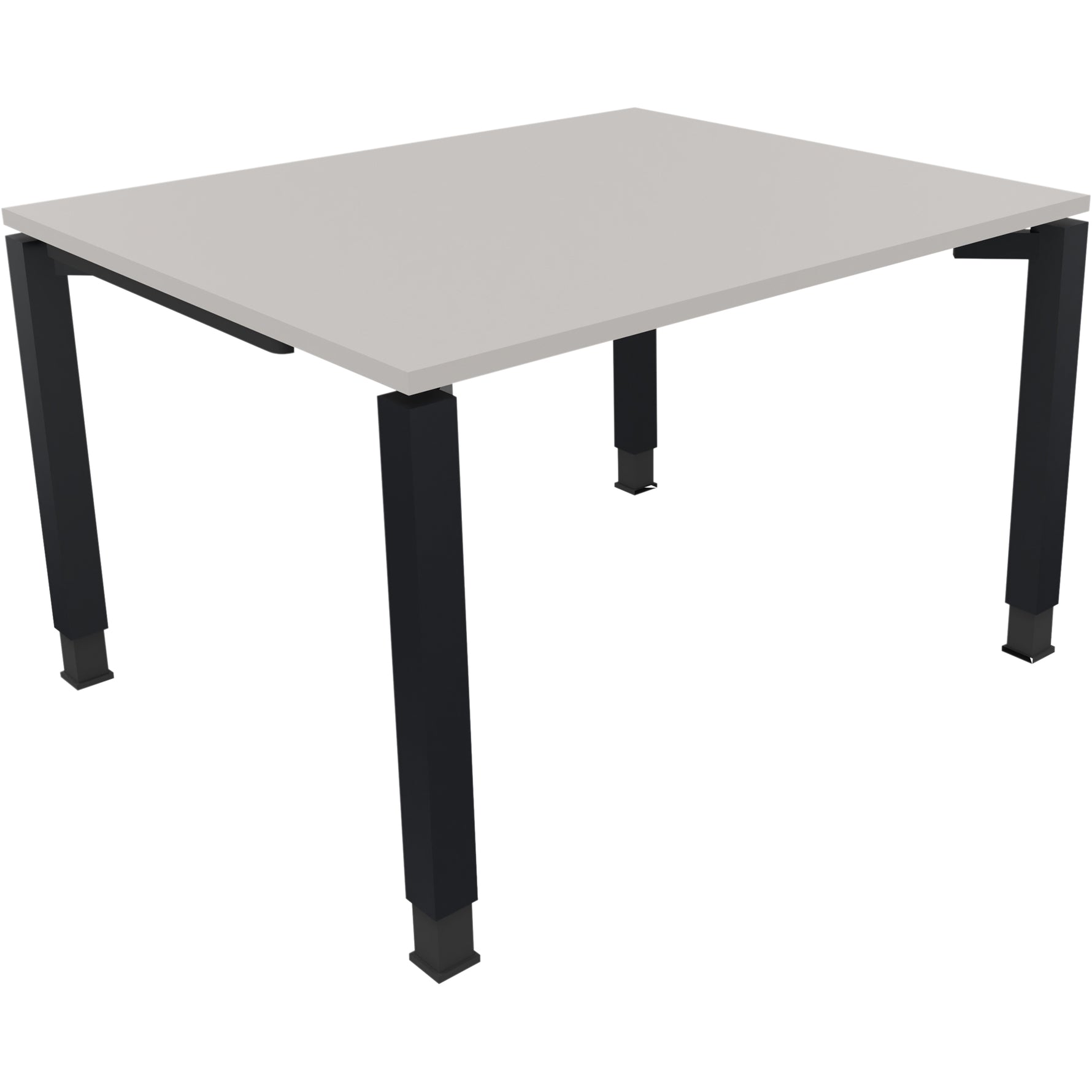 Neutralware Schreibtisch all in one 1.200 x 680-820 x 1.000 mm (B x H x T) Vierfuß Quadratrohr lichtgrau