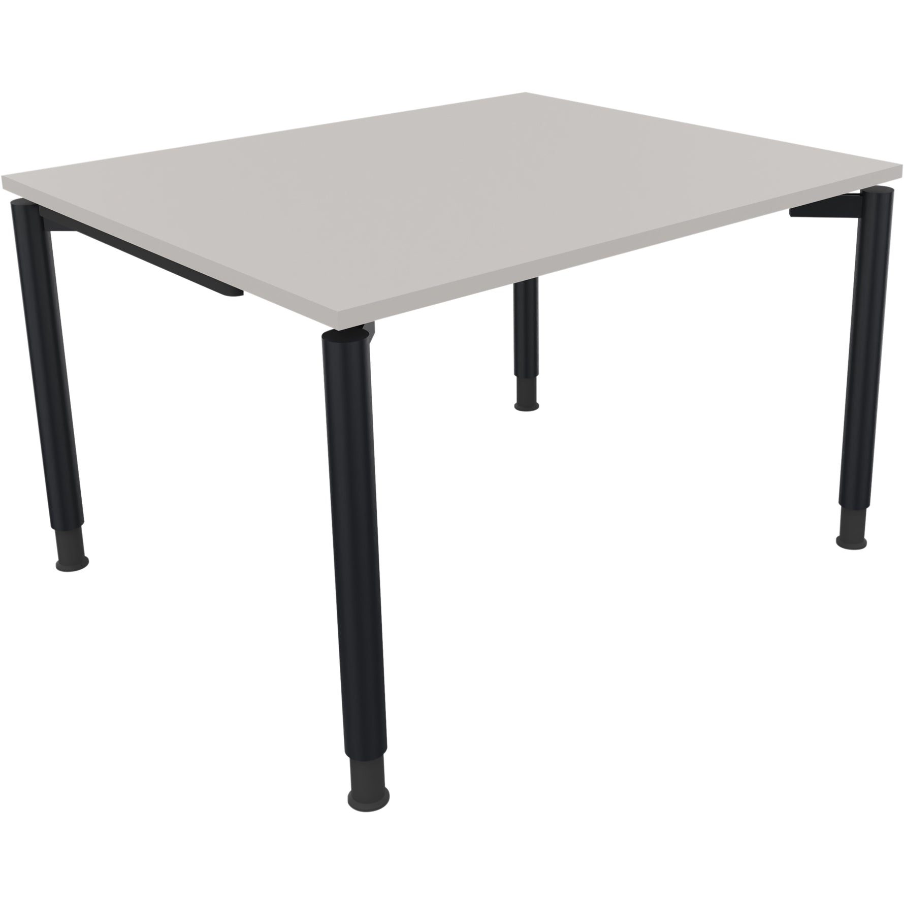 Neutralware Schreibtisch all in one 1.200 x 680-820 x 1.000 mm (B x H x T) Vierfuß Rundrohr lichtgrau