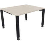 Neutralware Schreibtisch all in one 1.200 x 680-820 x 1.000 mm (B x H x T) Vierfuß Quadratrohr akazie hell