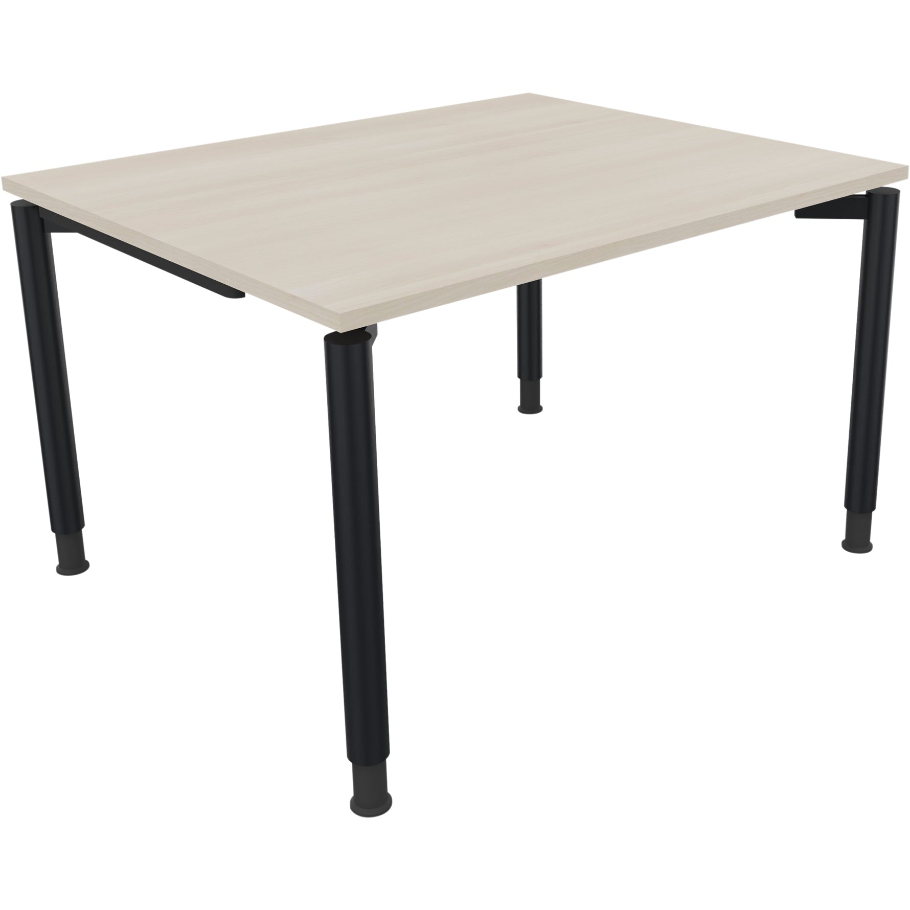 Neutralware Schreibtisch all in one 1.200 x 680-820 x 1.000 mm (B x H x T) Vierfuß Rundrohr akazie hell