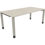 Neutralware Schreibtisch all in one 1.800 x 680-820 x 900 mm (B x H x T) Vierfuß Quadratrohr akazie hell – Produktbild 2