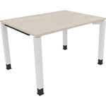 Neutralware Schreibtisch all in one 1.200 x 680-820 x 900 mm (B x H x T) Vierfuß Quadratrohr akazie hell – Produktbild 3