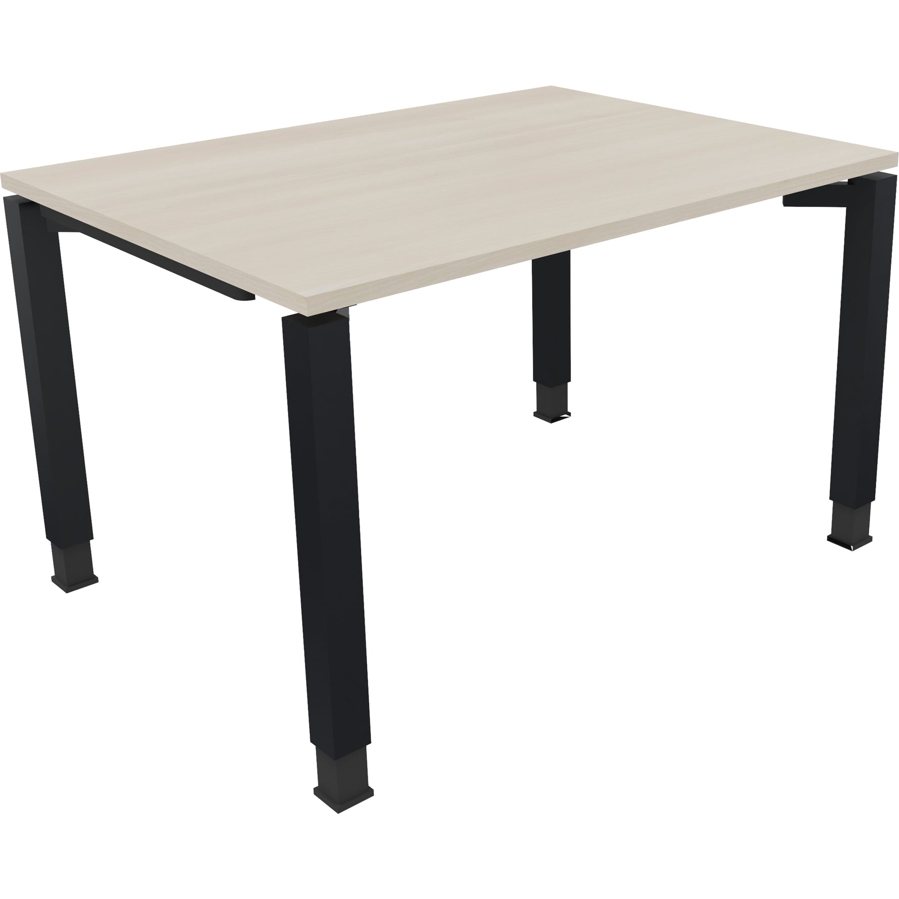 Neutralware Schreibtisch all in one 1.200 x 680-820 x 900 mm (B x H x T) Vierfuß Rundrohr akazie hell