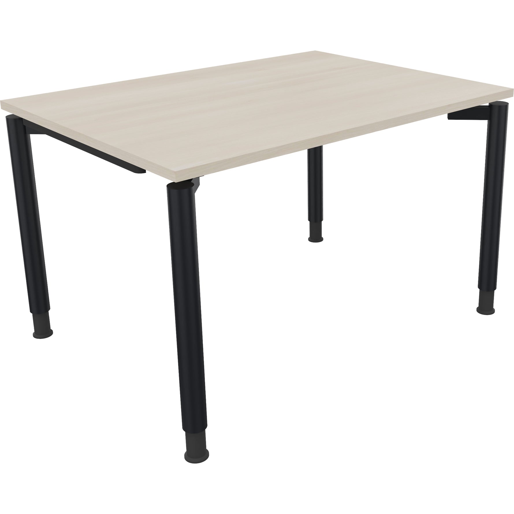 Neutralware Schreibtisch all in one 1.200 x 680-820 x 900 mm (B x H x T) Vierfuß Quadratrohr akazie hell