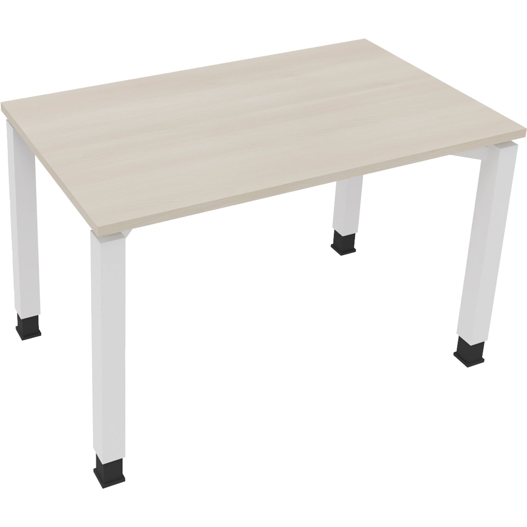 Neutralware Schreibtisch all in one 1.200 x 680-820 x 700 mm (B x H x T) Vierfuß Quadratrohr akazie hell – Produktbild 3