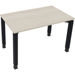 Neutralware Schreibtisch all in one 1.200 x 680-820 x 700 mm (B x H x T) Vierfuß Quadratrohr akazie hell