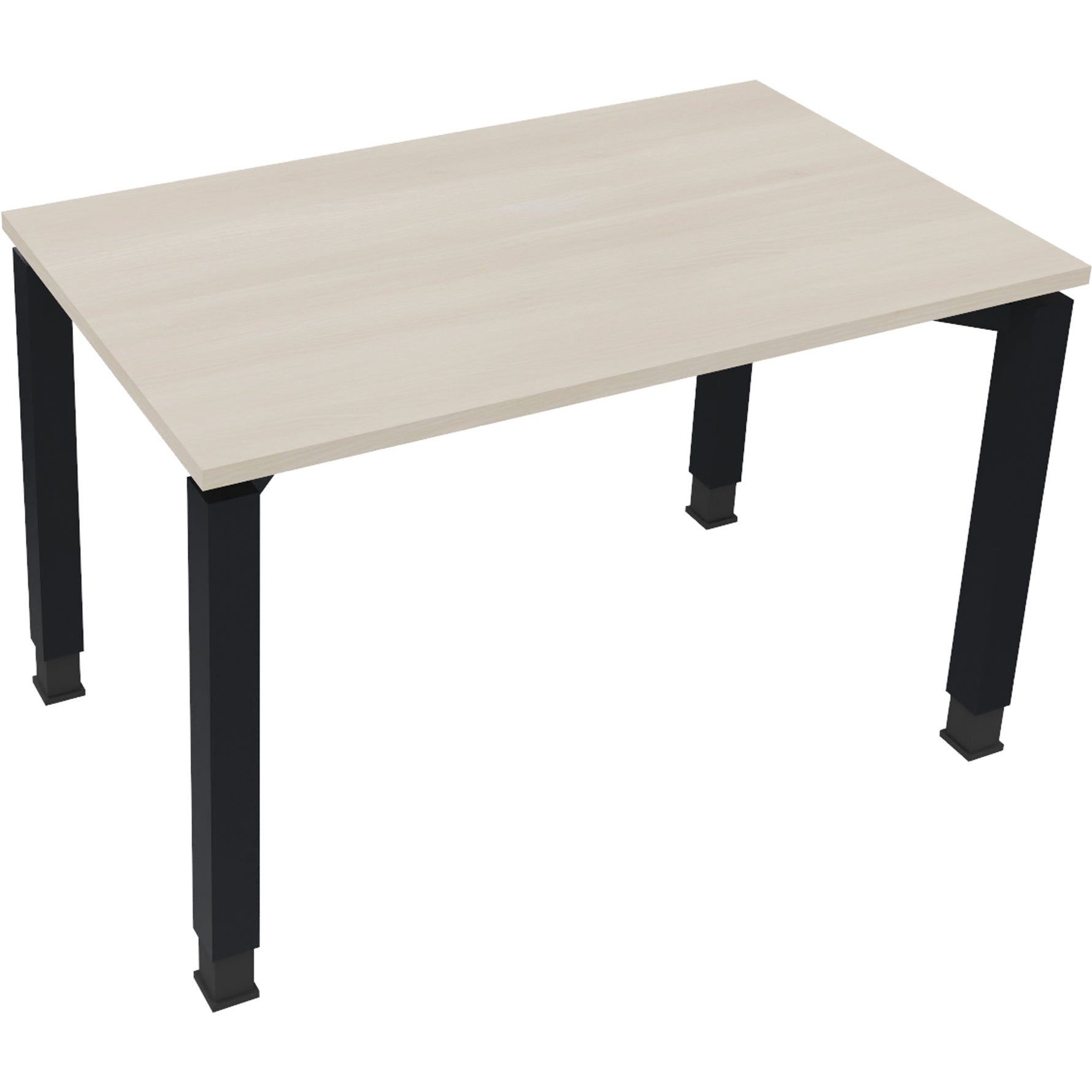 Neutralware Schreibtisch all in one 1.200 x 680-820 x 700 mm (B x H x T) Vierfuß Quadratrohr akazie hell