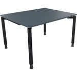 Neutralware Schreibtisch all in one 1.200 x 680-820 x 1.000 mm (B x H x T) Vierfuß Rundrohr lavagrau