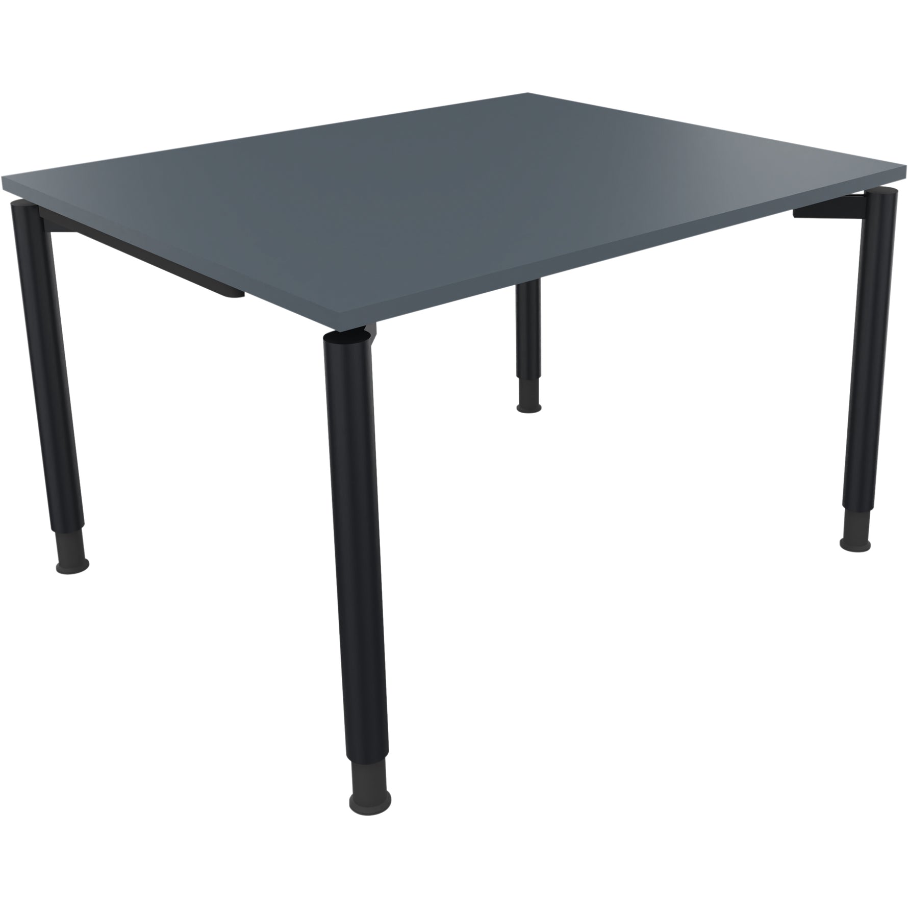 Neutralware Schreibtisch all in one 1.200 x 680-820 x 1.000 mm (B x H x T) Vierfuß Rundrohr lavagrau