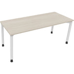 Neutralware Schreibtisch all in one 1.800 x 680-820 x 700 mm (B x H x T) Vierfuß Rundrohr akazie hell