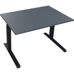 Neutralware Schreibtisch all in one 1.200 x 645-1.275 x 800 mm (B x H x T) lavagrau