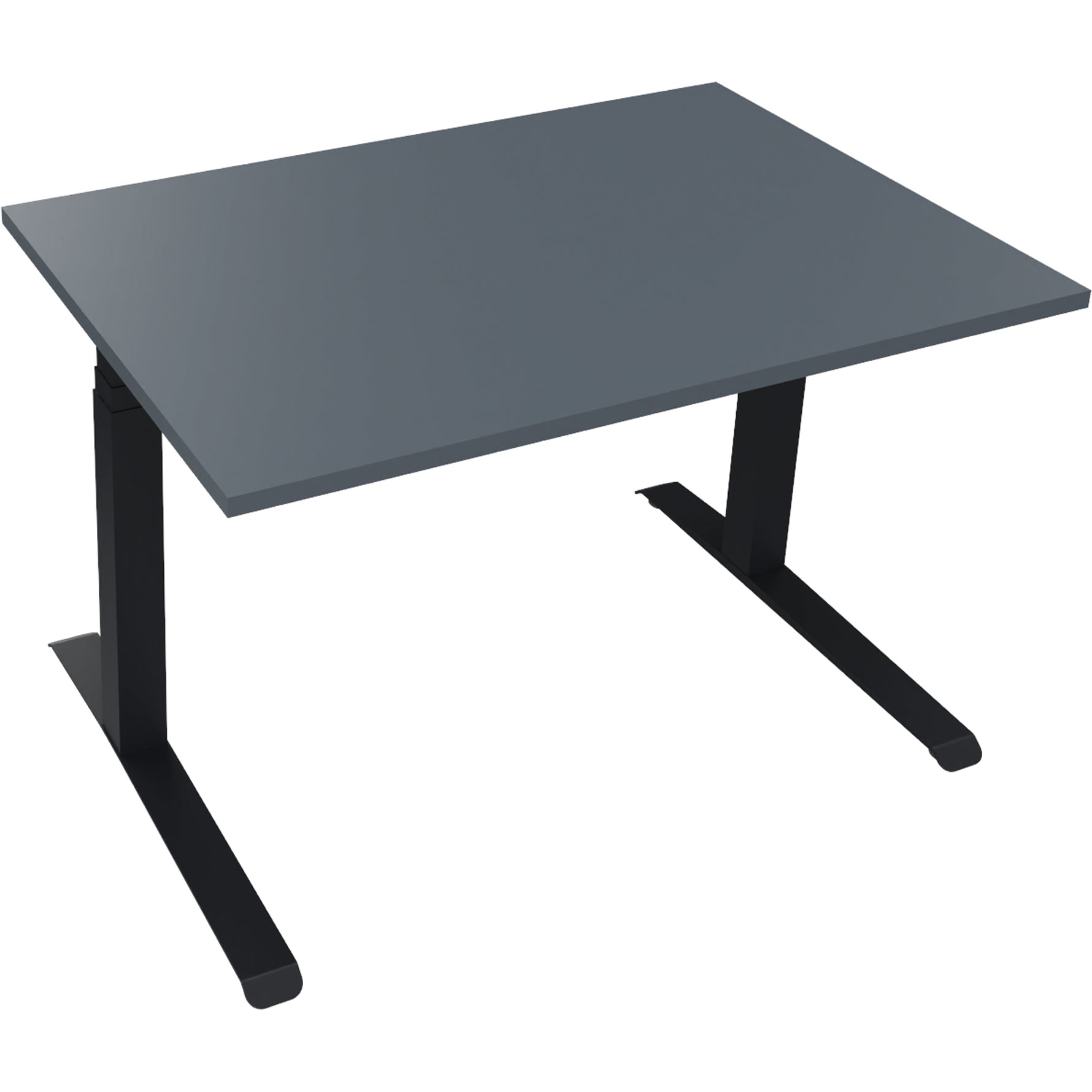 Neutralware Schreibtisch all in one 1.200 x 645-1.275 x 800 mm (B x H x T) lavagrau
