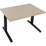 Schreibtisch all in one 1.200 x 645-1.275 x 800 mm (B x H x T) eiche natur
