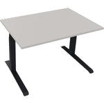 Neutralware Schreibtisch all in one 1.200 x 645-1.275 x 800 mm (B x H x T) lichtgrau – Produktbild 2