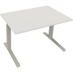Neutralware Schreibtisch all in one 1.200 x 645-1.275 x 800 mm (B x H x T) diamant weiß – Produktbild 2