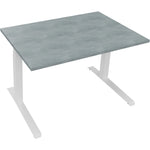 Neutralware Schreibtisch all in one 1.200 x 645-1.275 x 800 mm (B x H x T) beton hell – Produktbild 3